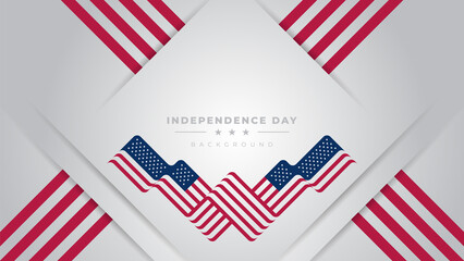 usa independence day background design template