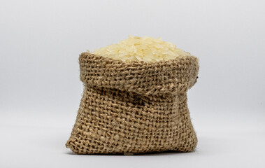 Rice in a Jute bag