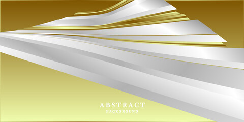 Luxury silver gold background vector