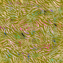 Scribble Style Hand Drawn Animal Stripes Dots Abstract Seamless Pattern Digital Colorful Design Perfect for Activewear and Swimwear Fabric Print