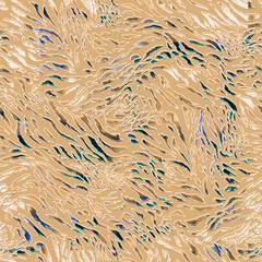 Scribble Style Hand Drawn Animal Stripes Dots Abstract Seamless Pattern Digital Colorful Design Perfect for Activewear and Swimwear Fabric Print