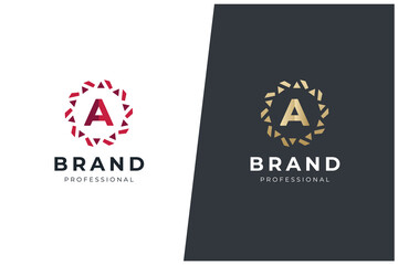 A Letter Vector Monogram Logo Concept Design	