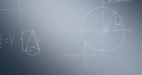 Image of mathematical equations on white background