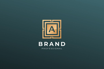 A Letter Vector Monogram Logo Concept Design	