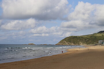 Shore of Zarautz, Spain