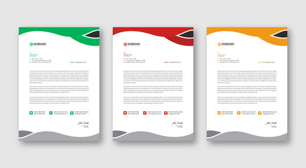 Letterhead Design Modern Business Letterhead Design Template