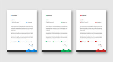 Letterhead Design Modern Business Letterhead Design Template