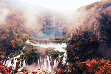 Autumn Waterfalls in Croatia - 509354714