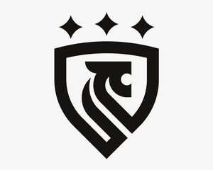 Lion modern logo. King heraldic emblem design editable for your business. Vector illustration.