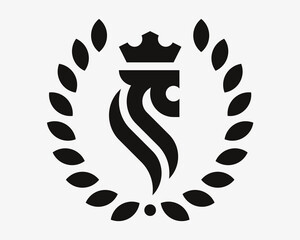 Lion modern logo. King heraldic emblem design editable for your business. Vector illustration.
