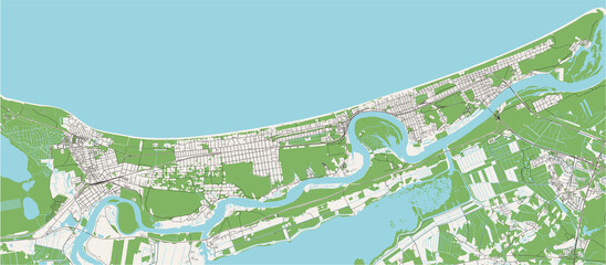 map of the city of Jurmala, Latvia