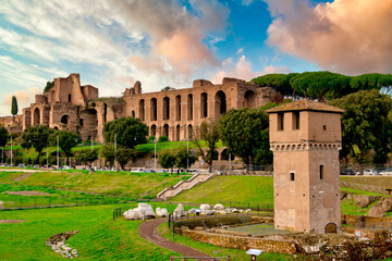 Torre Moletta and the Palatine Hill