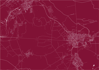 map of the city of Kohtla-Jarve, Estonia