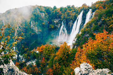 Autumn Waterfalls in Croatia - 509355580