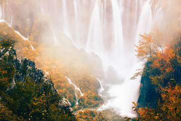 Autumn Waterfalls in Croatia - 509355714