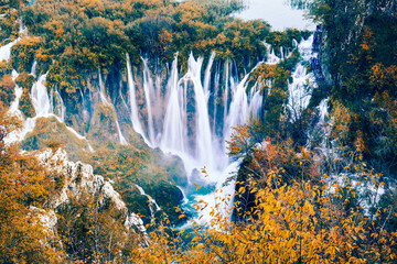 Autumn Waterfalls in Croatia - 509355946