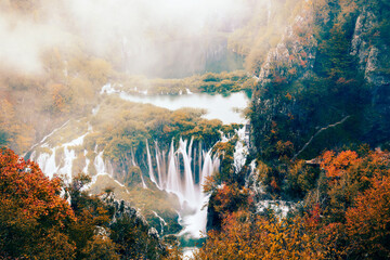 Autumn Waterfalls in Croatia - 509356106