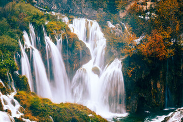 Autumn Waterfalls in Croatia - 509356196