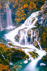 Autumn Waterfalls in Croatia - 509356512