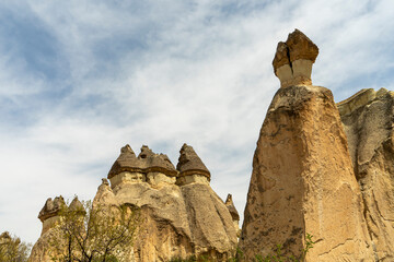 Pasabag Monks Valley with Fairy Chimneys and Mushroom Rock. Goreme national park, Nevsehir,...