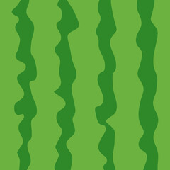 Watermelon and juicy slices vector set, flat design of green leaves and watermelon flower illustration, Fresh and juicy fruit concept of summer food.