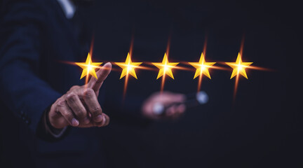 Customer service online feedback good excellent high rating or ranking