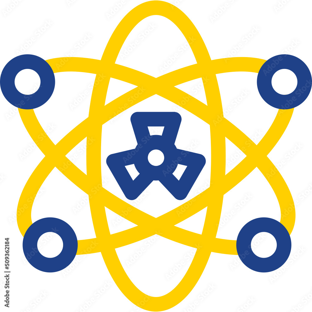 Canvas Prints Nuclear Fission Icon