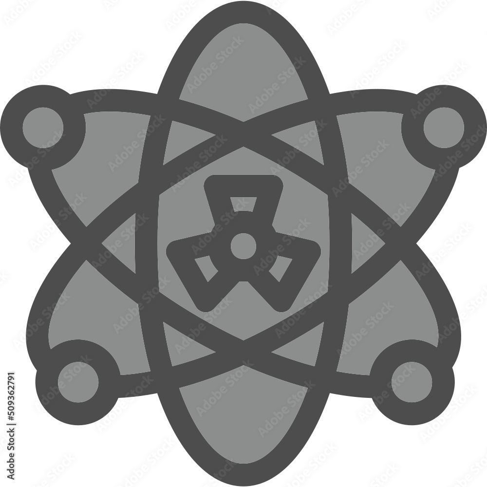 Sticker Nuclear Fission Icon