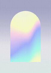 Iridescent gradient frame. Vivid rainbow colors. Digital noise, grain. Abstract y2k background. Vaporwave 80s, 90s style. Wall, wallpaper, print. Minimal, minimalist. Blue, turquoise, yellow, purple