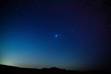 Fototapeta na wymiar blue sky with stars at night