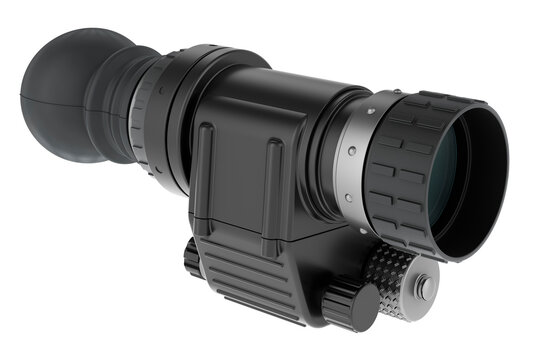 Night vision mono-goggle, 3D rendering
