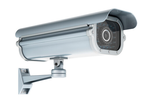 Security surveillance camera, 3D rendering