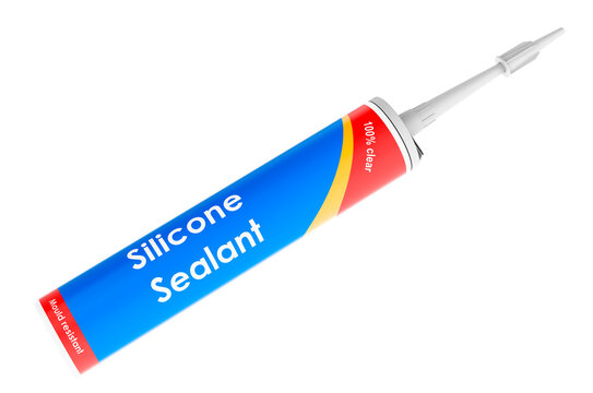Silicone sealant, 3D rendering