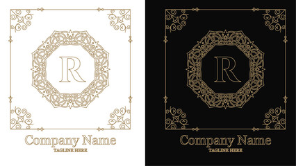 Classic, Luxury logo design concept, Vector illustration