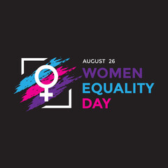 equality day logo design vector graphic - obrazy, fototapety, plakaty