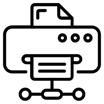 black printer icon printing document clip art preview