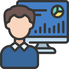 Data Scientist Male Icon