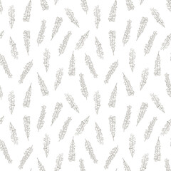 Banana palm leaves vector seamless pattern