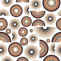 Seamless abstract pattern with geometric shapes. Modern pattern for interior, print, design.