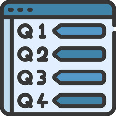 Quarterly Reports Icon