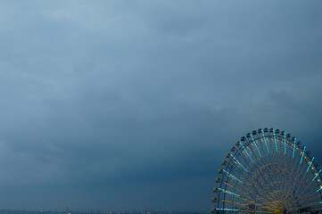 雲　観覧車　風景　人生