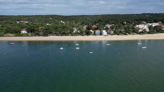 Arcachon vu du ciel par beau temps 