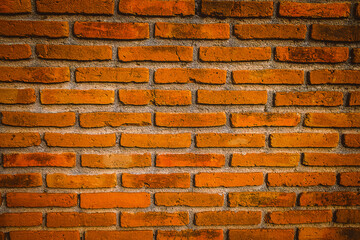 Orange brick wall background