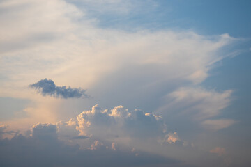 Blue sky background with clouds
