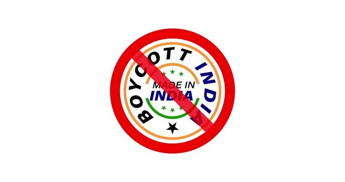 We boycotted Indian products. Boycott India, Boycott Made in India 
