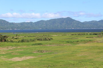 lake and mountains