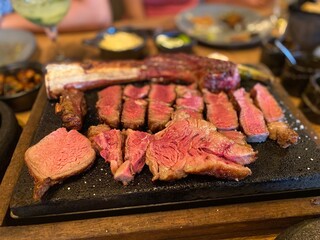 grilled meat on the grill