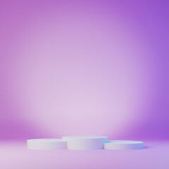 Empty platform with place for your product