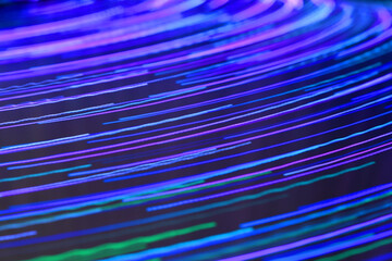 abstract background. colorful light trails created with fiber optic light source.