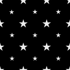 White star shape on black background vector 